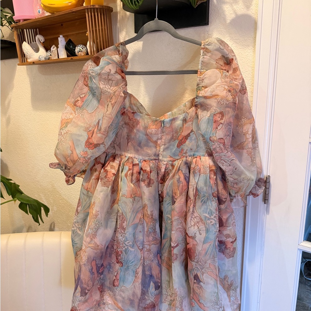 NWT Selkie- The Puff Dress Mucha Print, XXL - Picture 10 of 11